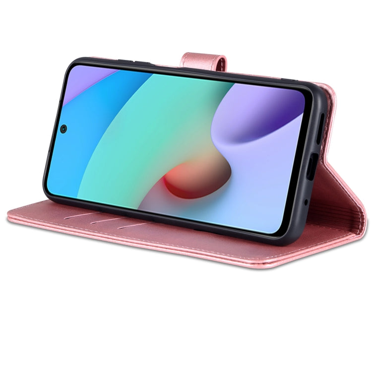 For Xiaomi Redmi 10 AZNS Skin Feel Calf Texture Horizontal Flip Leather Case with Card Slots & Holder & Wallet