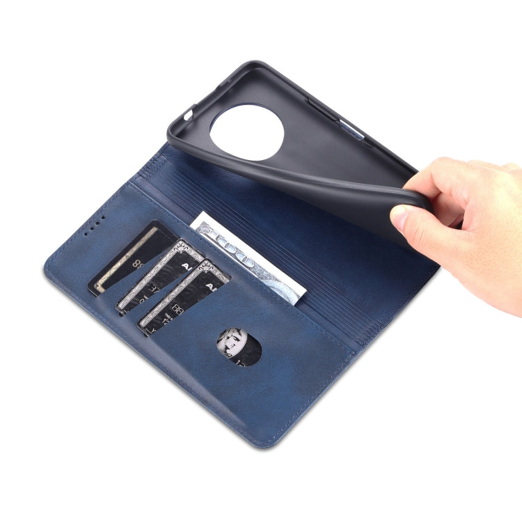 For Honor X20 AZNS Magnetic Calf Texture Horizontal Flip Leather Case with Card Slots & Holder & Wallet
