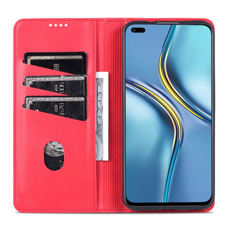 For Honor X20 AZNS Magnetic Calf Texture Horizontal Flip Leather Case with Card Slots & Holder & Wallet