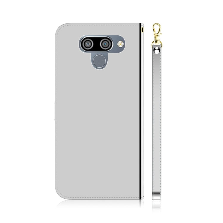 For LG K50 Imitated Mirror Surface Horizontal Flip Leather Case with Holder & Card Slots & Wallet & Lanyard