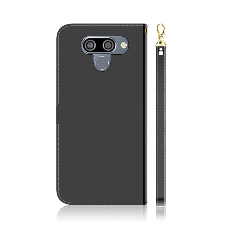 For LG K50 Imitated Mirror Surface Horizontal Flip Leather Case with Holder & Card Slots & Wallet & Lanyard