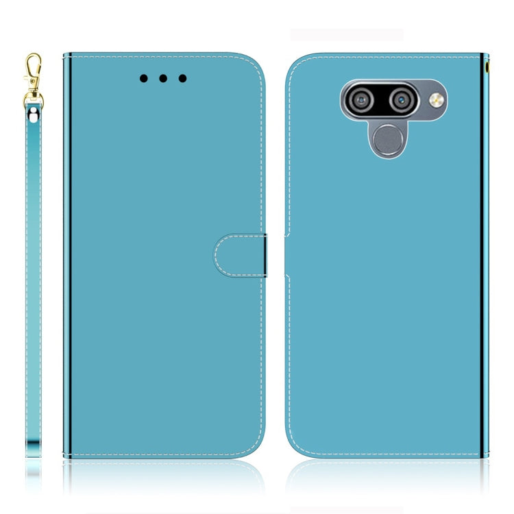 For LG K50 Imitated Mirror Surface Horizontal Flip Leather Case with Holder & Card Slots & Wallet & Lanyard