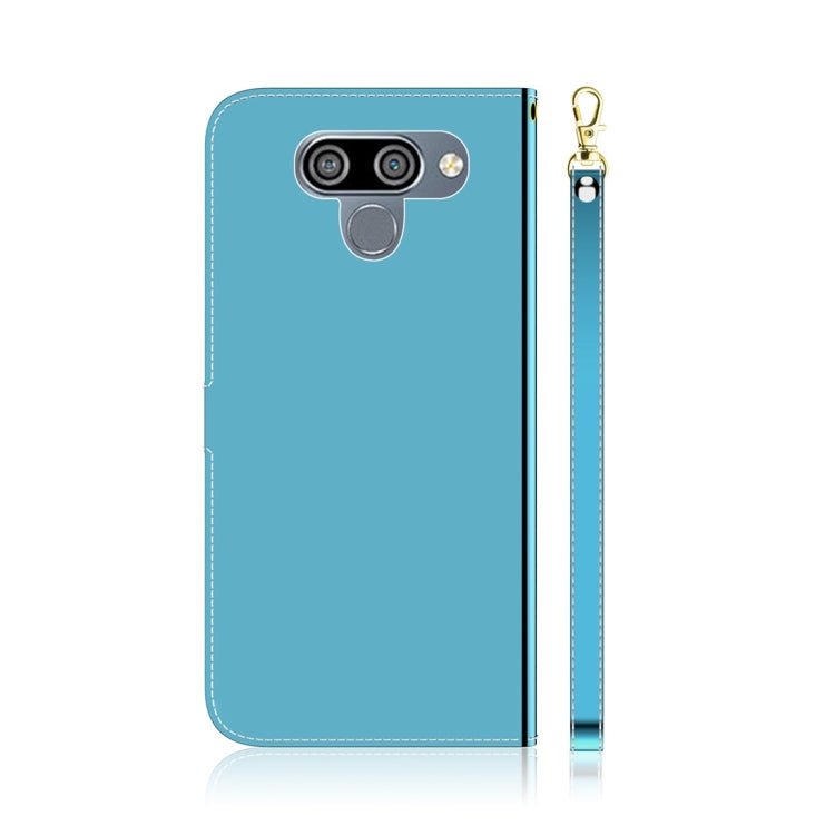 For LG K50 Imitated Mirror Surface Horizontal Flip Leather Case with Holder & Card Slots & Wallet & Lanyard