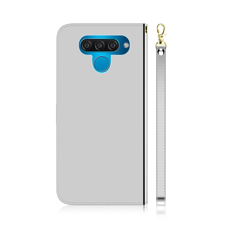 For LG Q60 Imitated Mirror Surface Horizontal Flip Leather Case with Holder & Card Slots & Wallet & Lanyard