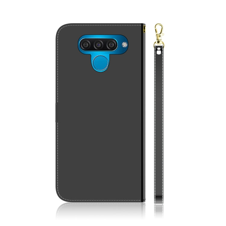 For LG Q60 Imitated Mirror Surface Horizontal Flip Leather Case with Holder & Card Slots & Wallet & Lanyard