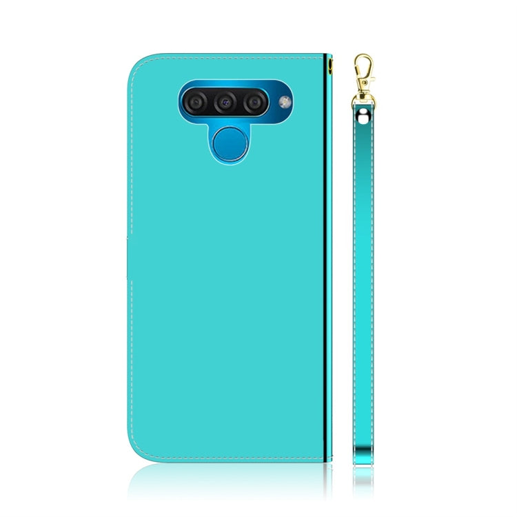 For LG Q60 Imitated Mirror Surface Horizontal Flip Leather Case with Holder & Card Slots & Wallet & Lanyard