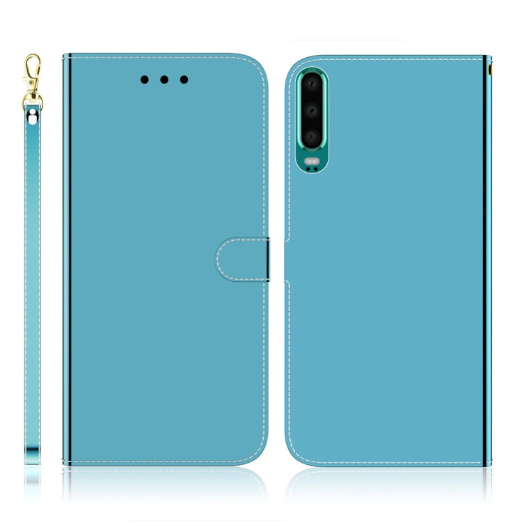 For Huawei P30 Imitated Mirror Surface Horizontal Flip Leather Case with Holder & Card Slots & Wallet & Lanyard