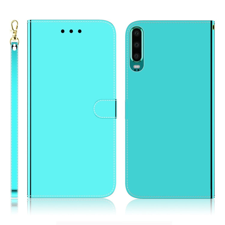 For Huawei P30 Imitated Mirror Surface Horizontal Flip Leather Case with Holder & Card Slots & Wallet & Lanyard