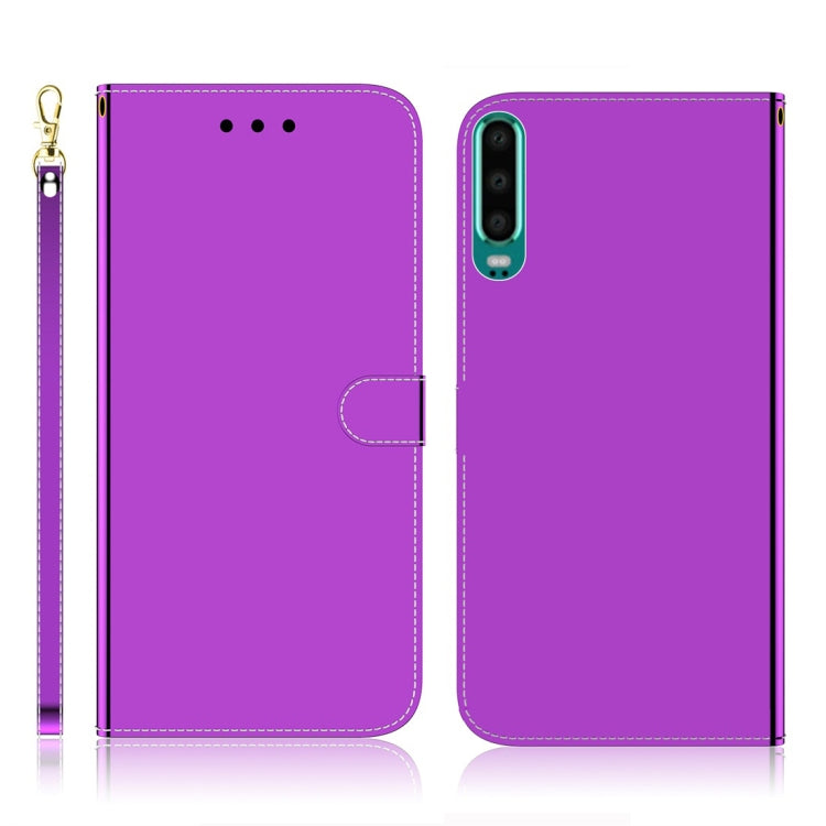 For Huawei P30 Imitated Mirror Surface Horizontal Flip Leather Case with Holder & Card Slots & Wallet & Lanyard
