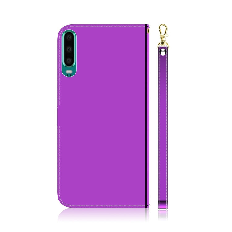For Huawei P30 Imitated Mirror Surface Horizontal Flip Leather Case with Holder & Card Slots & Wallet & Lanyard