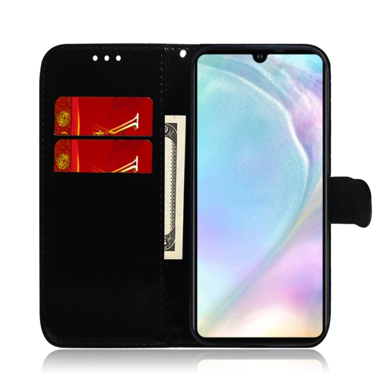 For Huawei P30 Imitated Mirror Surface Horizontal Flip Leather Case with Holder & Card Slots & Wallet & Lanyard