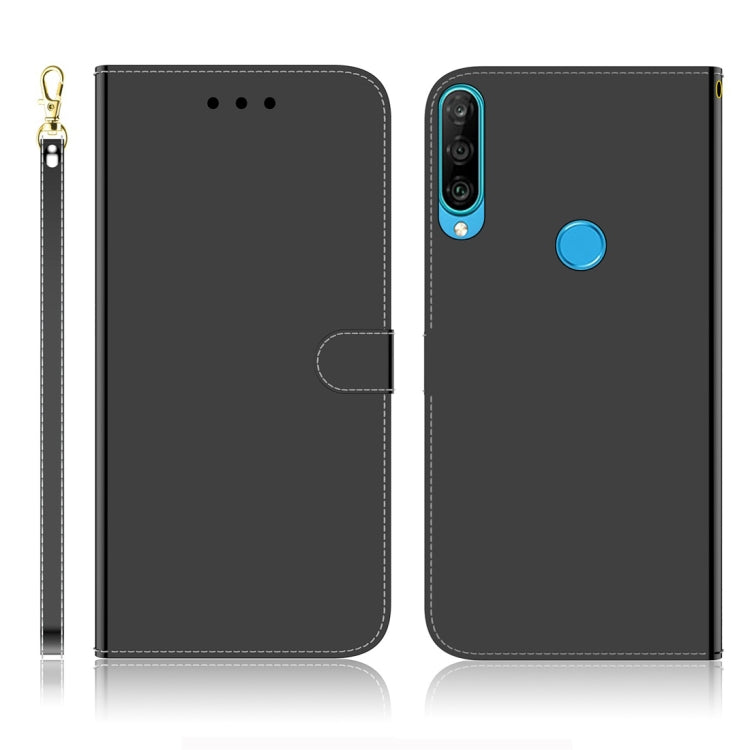 For Huawei P30 Lite / Nova 4e Imitated Mirror Surface Horizontal Flip Leather Case with Holder & Card Slots & Wallet & Lanyard