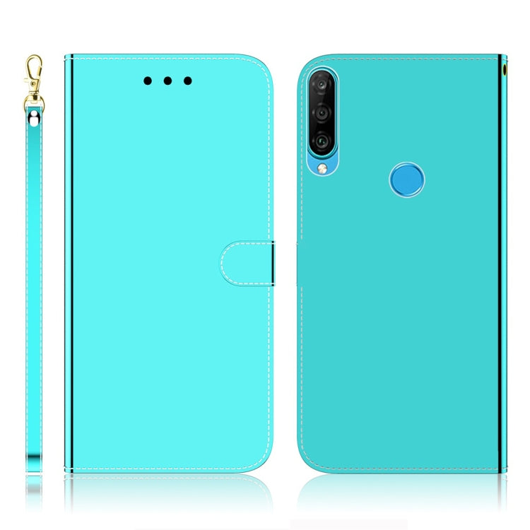 For Huawei P30 Lite / Nova 4e Imitated Mirror Surface Horizontal Flip Leather Case with Holder & Card Slots & Wallet & Lanyard
