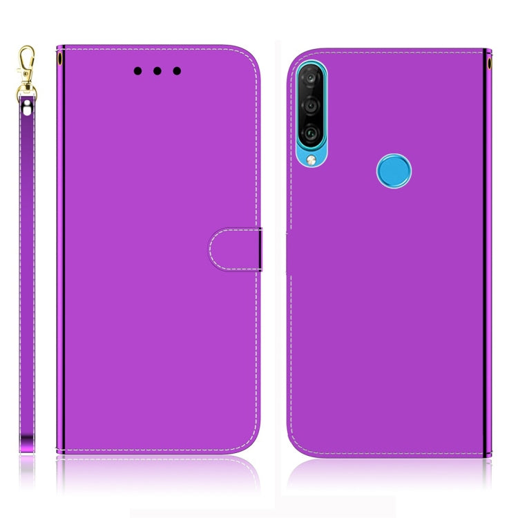 For Huawei P30 Lite / Nova 4e Imitated Mirror Surface Horizontal Flip Leather Case with Holder & Card Slots & Wallet & Lanyard