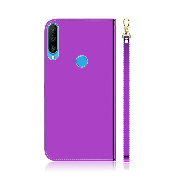For Huawei P30 Lite / Nova 4e Imitated Mirror Surface Horizontal Flip Leather Case with Holder & Card Slots & Wallet & Lanyard