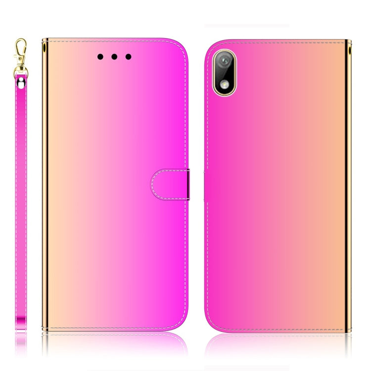 For Huawei Y5 (2019) / Honor 8s Imitated Mirror Surface Horizontal Flip Leather Case with Holder & Card Slots & Wallet & Lanyard