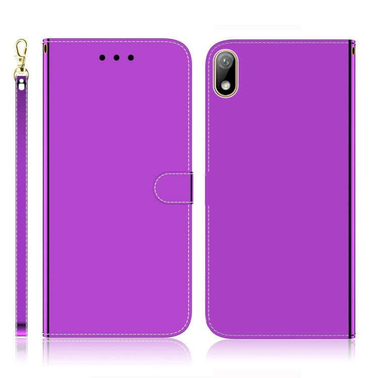 For Huawei Y5 (2019) / Honor 8s Imitated Mirror Surface Horizontal Flip Leather Case with Holder & Card Slots & Wallet & Lanyard