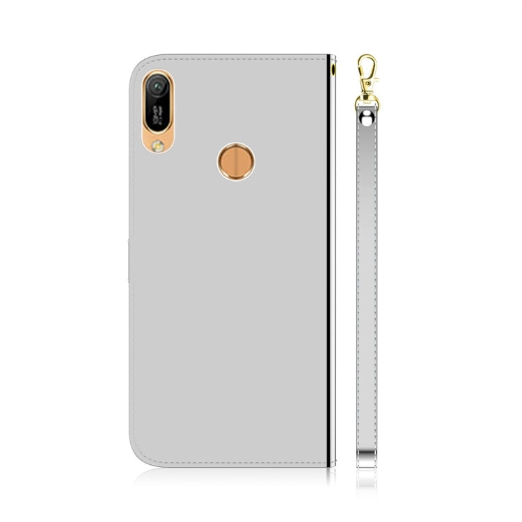 For Huawei Y6 (2019) Imitated Mirror Surface Horizontal Flip Leather Case with Holder & Card Slots & Wallet & Lanyard