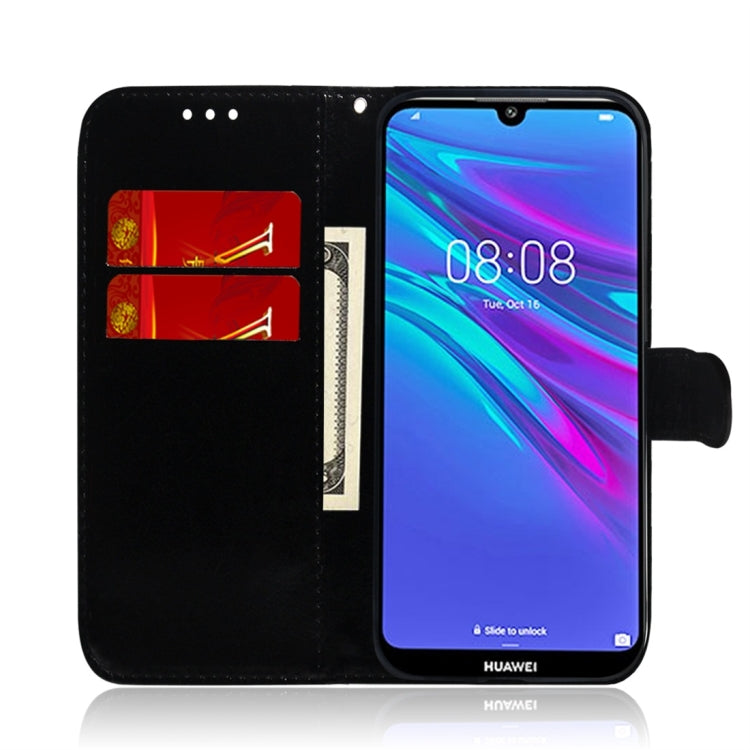 For Huawei Y6 (2019) Imitated Mirror Surface Horizontal Flip Leather Case with Holder & Card Slots & Wallet & Lanyard