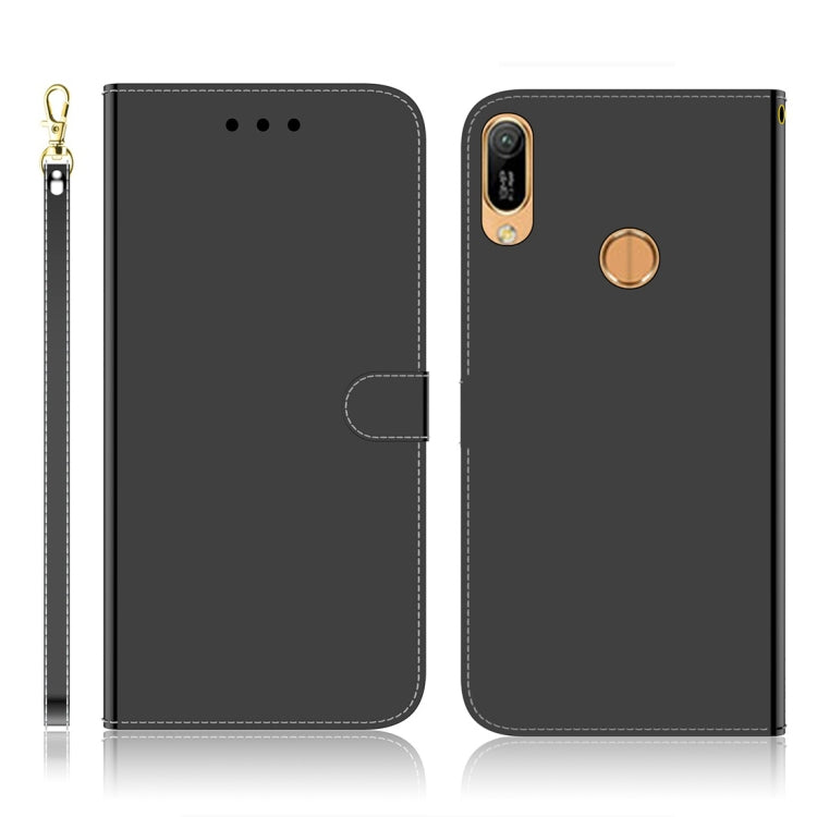 For Huawei Y6 (2019) Imitated Mirror Surface Horizontal Flip Leather Case with Holder & Card Slots & Wallet & Lanyard