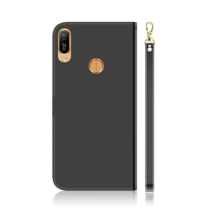 For Huawei Y6 (2019) Imitated Mirror Surface Horizontal Flip Leather Case with Holder & Card Slots & Wallet & Lanyard