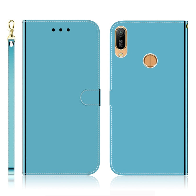 For Huawei Y6 (2019) Imitated Mirror Surface Horizontal Flip Leather Case with Holder & Card Slots & Wallet & Lanyard