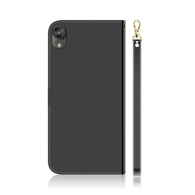 For Motorola Moto E6 Imitated Mirror Surface Horizontal Flip Leather Case with Holder & Card Slots & Wallet & Lanyard