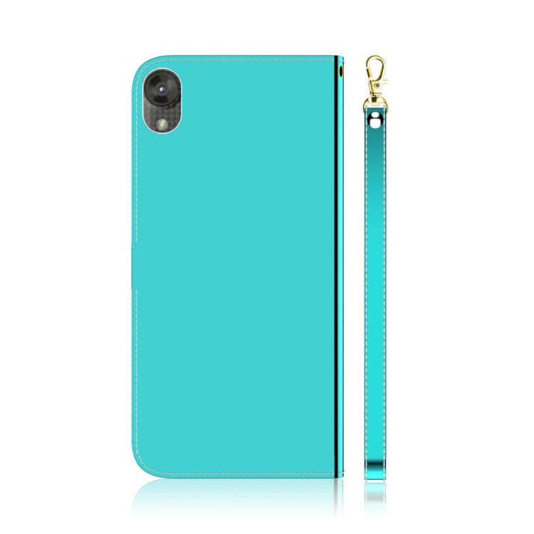 For Motorola Moto E6 Imitated Mirror Surface Horizontal Flip Leather Case with Holder & Card Slots & Wallet & Lanyard