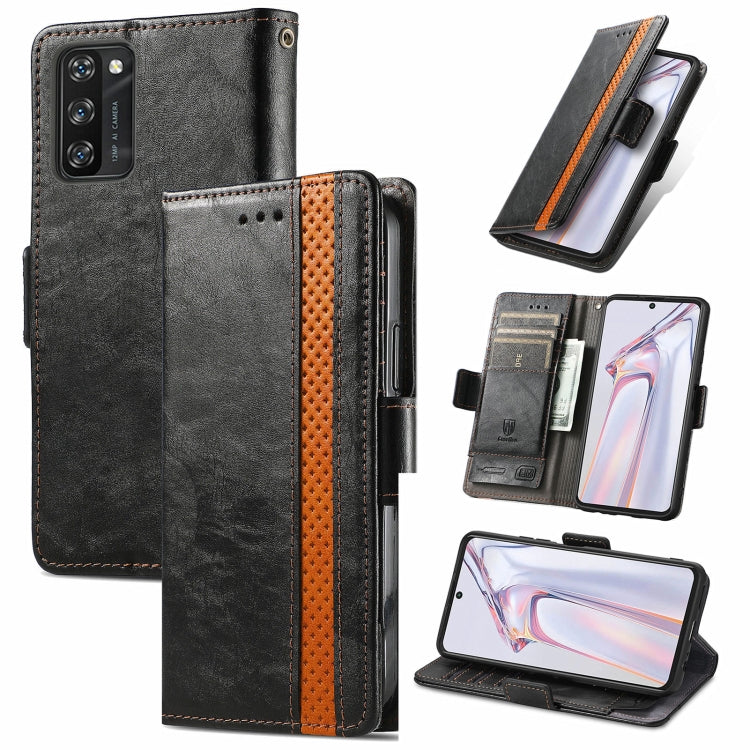 For Blackview A100 CaseNeo Business Splicing Dual Magnetic Buckle Horizontal Flip PU Leather Case with Holder & Card Slots & Wallet