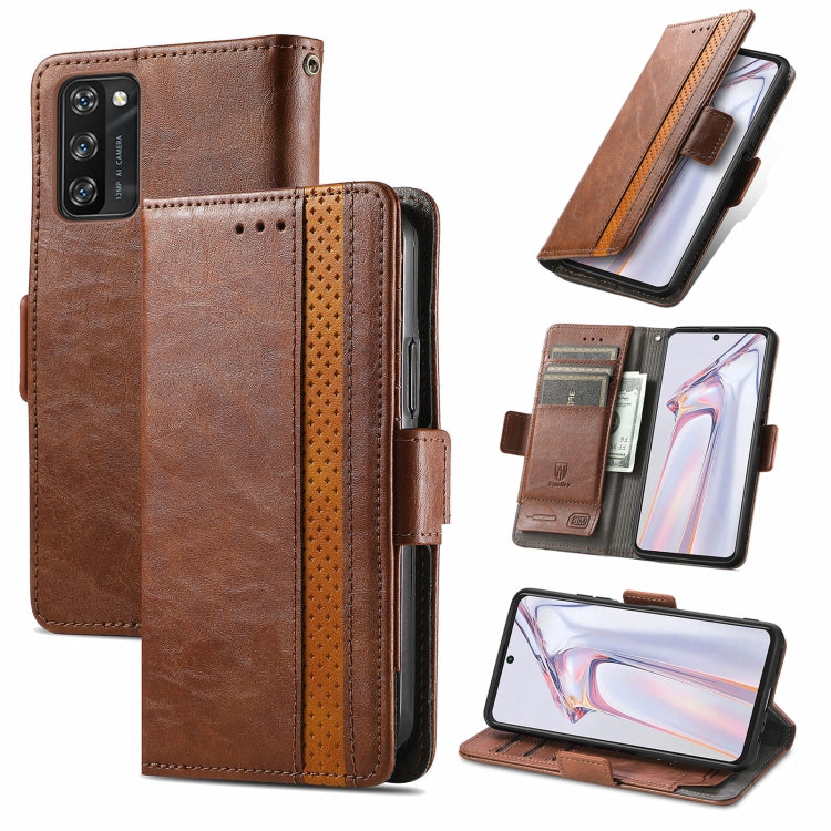 For Blackview A100 CaseNeo Business Splicing Dual Magnetic Buckle Horizontal Flip PU Leather Case with Holder & Card Slots & Wallet