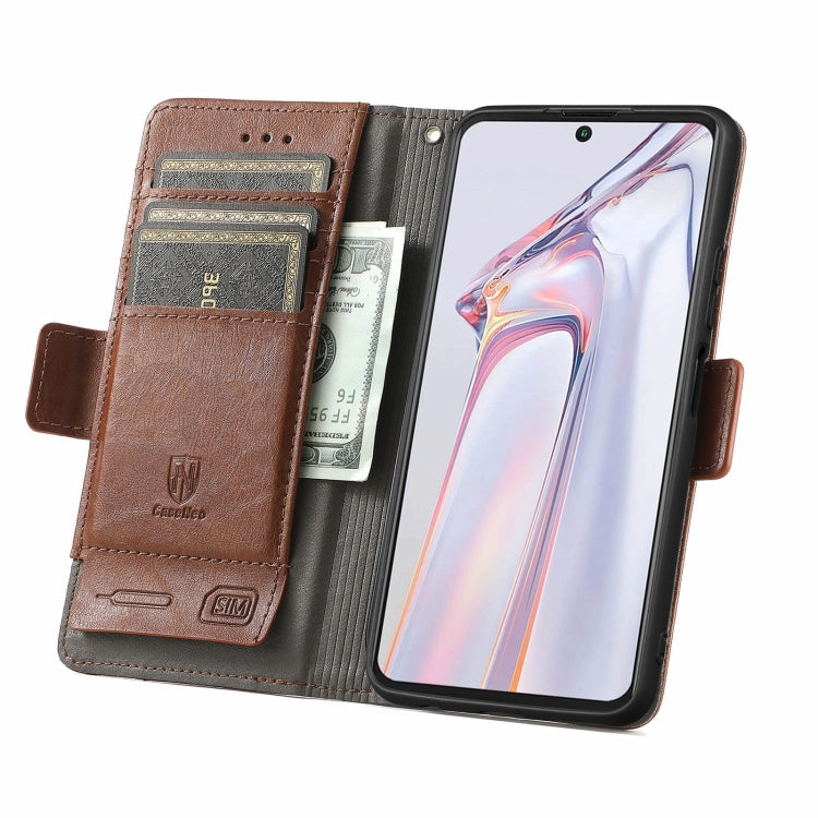 For Blackview A100 CaseNeo Business Splicing Dual Magnetic Buckle Horizontal Flip PU Leather Case with Holder & Card Slots & Wallet