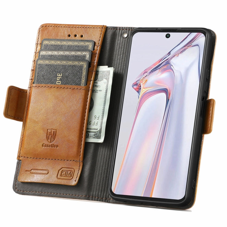 For Blackview A100 CaseNeo Business Splicing Dual Magnetic Buckle Horizontal Flip PU Leather Case with Holder & Card Slots & Wallet