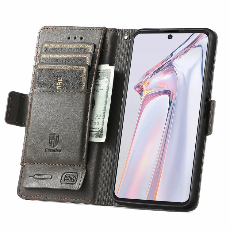 For Blackview A100 CaseNeo Business Splicing Dual Magnetic Buckle Horizontal Flip PU Leather Case with Holder & Card Slots & Wallet