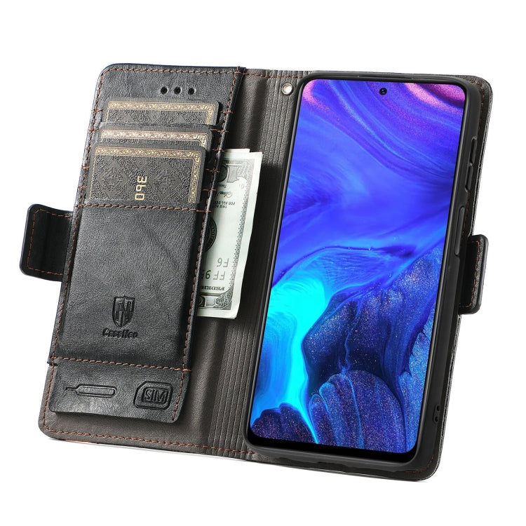 For Infinix Note 10 Pro CaseNeo Business Splicing Dual Magnetic Buckle Horizontal Flip PU Leather Case with Holder & Card Slots & Wallet
