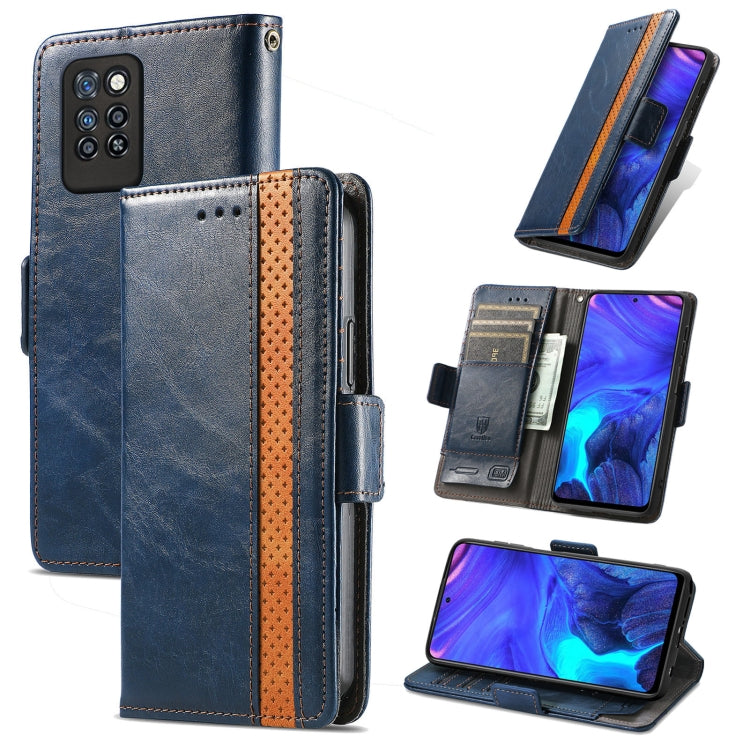 For Infinix Note 10 Pro CaseNeo Business Splicing Dual Magnetic Buckle Horizontal Flip PU Leather Case with Holder & Card Slots & Wallet