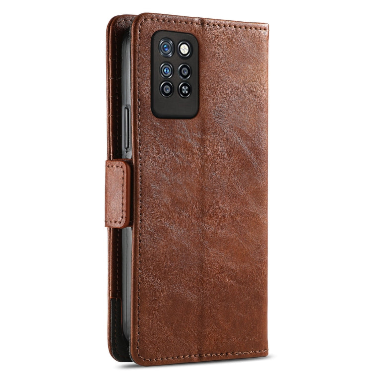 For Infinix Note 10 Pro CaseNeo Business Splicing Dual Magnetic Buckle Horizontal Flip PU Leather Case with Holder & Card Slots & Wallet