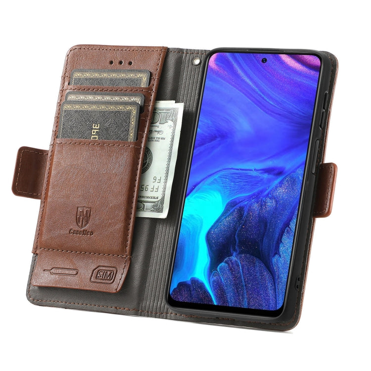 For Infinix Note 10 Pro CaseNeo Business Splicing Dual Magnetic Buckle Horizontal Flip PU Leather Case with Holder & Card Slots & Wallet