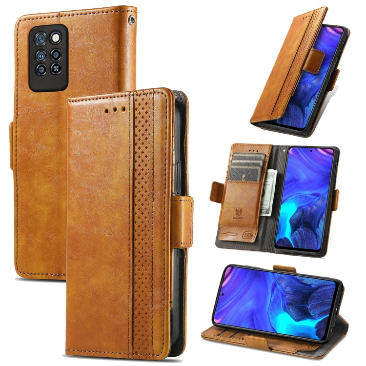 For Infinix Note 10 Pro CaseNeo Business Splicing Dual Magnetic Buckle Horizontal Flip PU Leather Case with Holder & Card Slots & Wallet