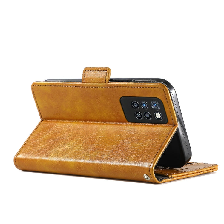For Infinix Note 10 Pro CaseNeo Business Splicing Dual Magnetic Buckle Horizontal Flip PU Leather Case with Holder & Card Slots & Wallet
