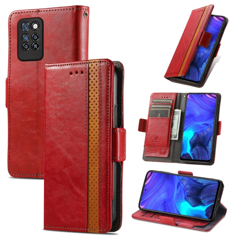 For Infinix Note 10 Pro CaseNeo Business Splicing Dual Magnetic Buckle Horizontal Flip PU Leather Case with Holder & Card Slots & Wallet