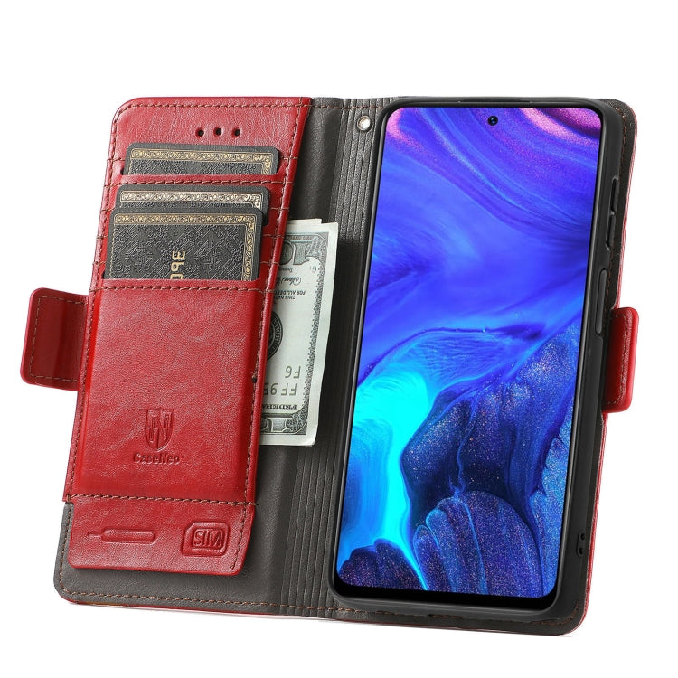 For Infinix Note 10 Pro CaseNeo Business Splicing Dual Magnetic Buckle Horizontal Flip PU Leather Case with Holder & Card Slots & Wallet
