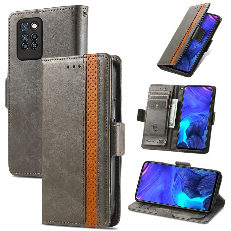 For Infinix Note 10 Pro CaseNeo Business Splicing Dual Magnetic Buckle Horizontal Flip PU Leather Case with Holder & Card Slots & Wallet