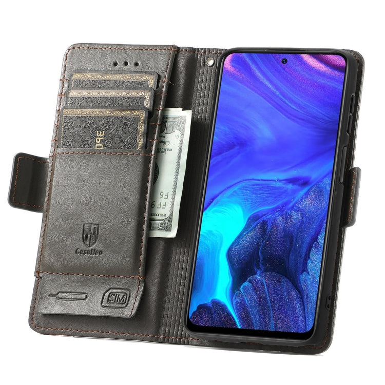 For Infinix Note 10 Pro CaseNeo Business Splicing Dual Magnetic Buckle Horizontal Flip PU Leather Case with Holder & Card Slots & Wallet