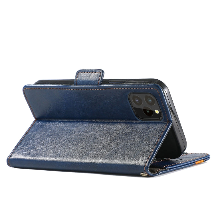 For Oukitel C21 Pro CaseNeo Business Splicing Dual Magnetic Buckle Horizontal Flip PU Leather Case with Holder & Card Slots & Wallet