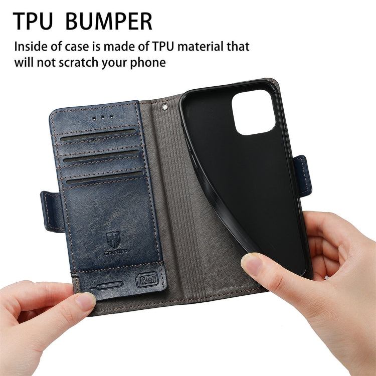 For Oukitel C21 Pro CaseNeo Business Splicing Dual Magnetic Buckle Horizontal Flip PU Leather Case with Holder & Card Slots & Wallet