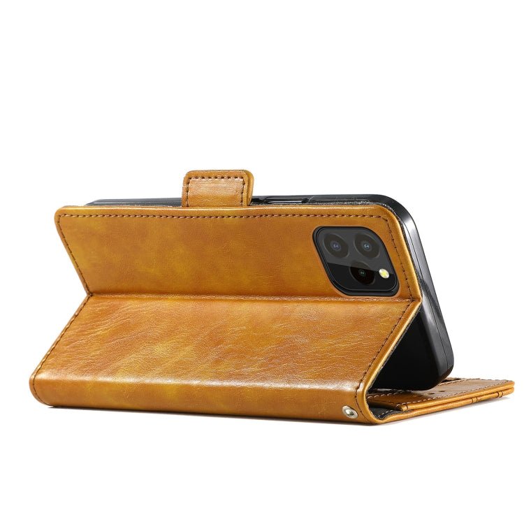 For Oukitel C21 Pro CaseNeo Business Splicing Dual Magnetic Buckle Horizontal Flip PU Leather Case with Holder & Card Slots & Wallet