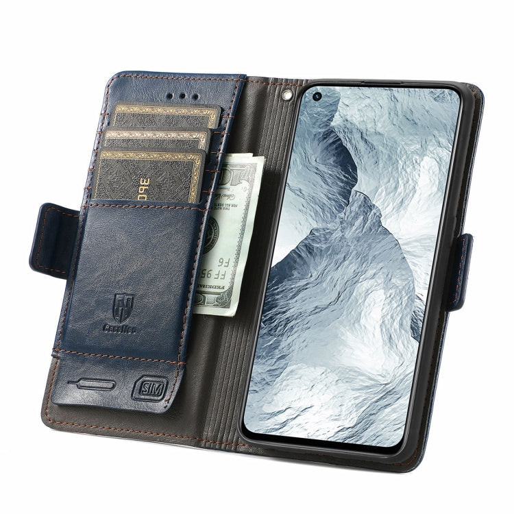 For OPPO Realme GT Master CaseNeo Business Splicing Dual Magnetic Buckle Horizontal Flip PU Leather Case with Holder & Card Slots & Wallet
