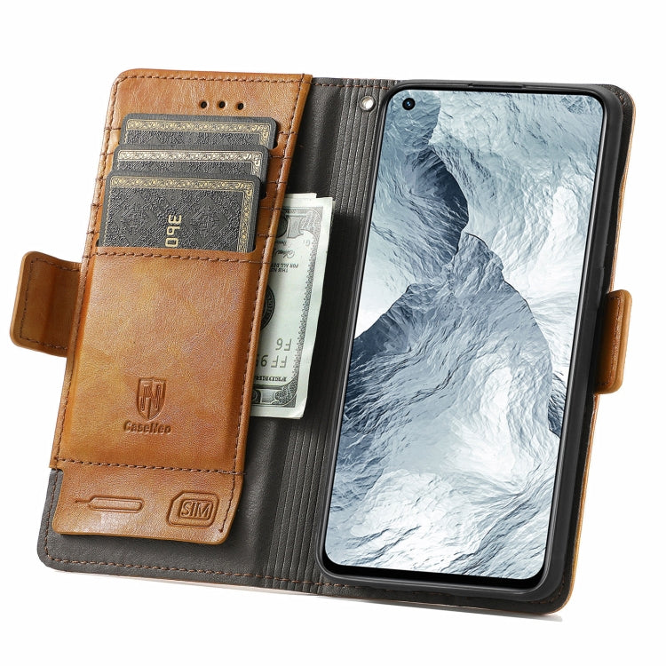 For OPPO Realme GT Master CaseNeo Business Splicing Dual Magnetic Buckle Horizontal Flip PU Leather Case with Holder & Card Slots & Wallet