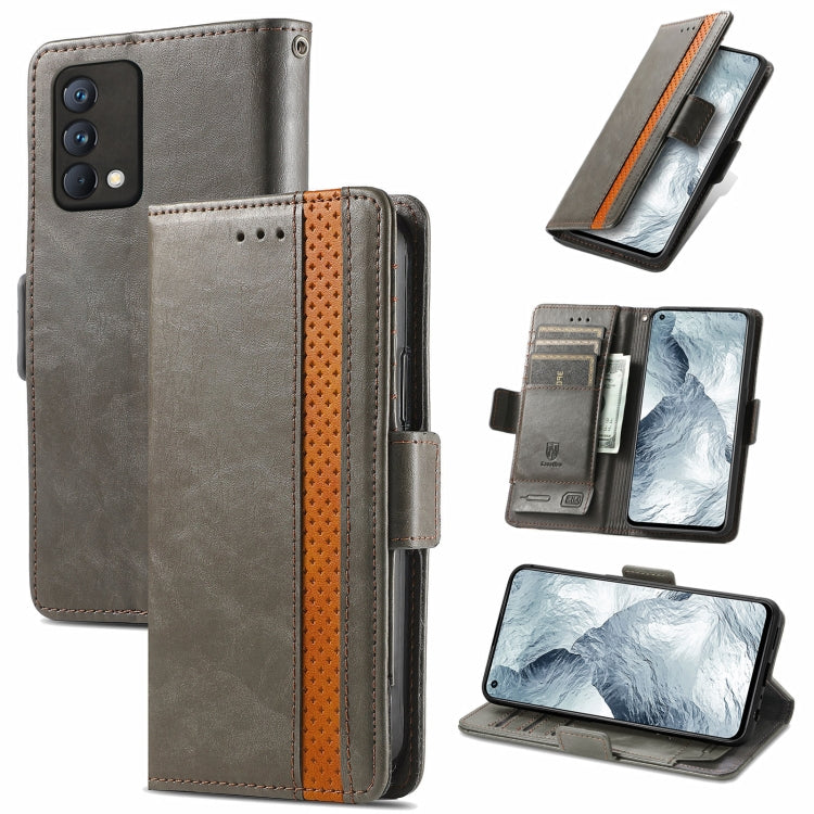 For OPPO Realme GT Master CaseNeo Business Splicing Dual Magnetic Buckle Horizontal Flip PU Leather Case with Holder & Card Slots & Wallet