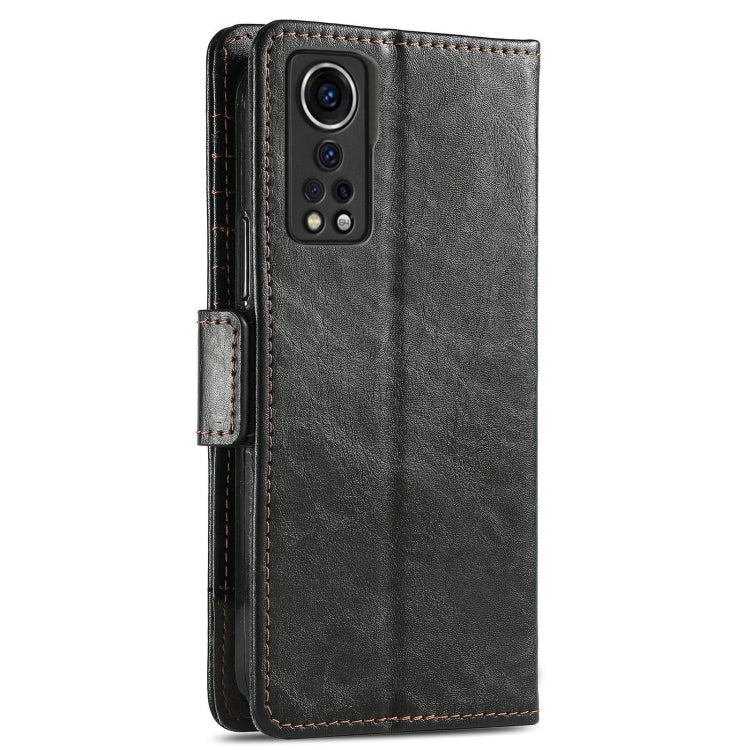 For ZTE Axon 30 5G CaseNeo Business Splicing Dual Magnetic Buckle Horizontal Flip PU Leather Case with Holder & Card Slots & Wallet